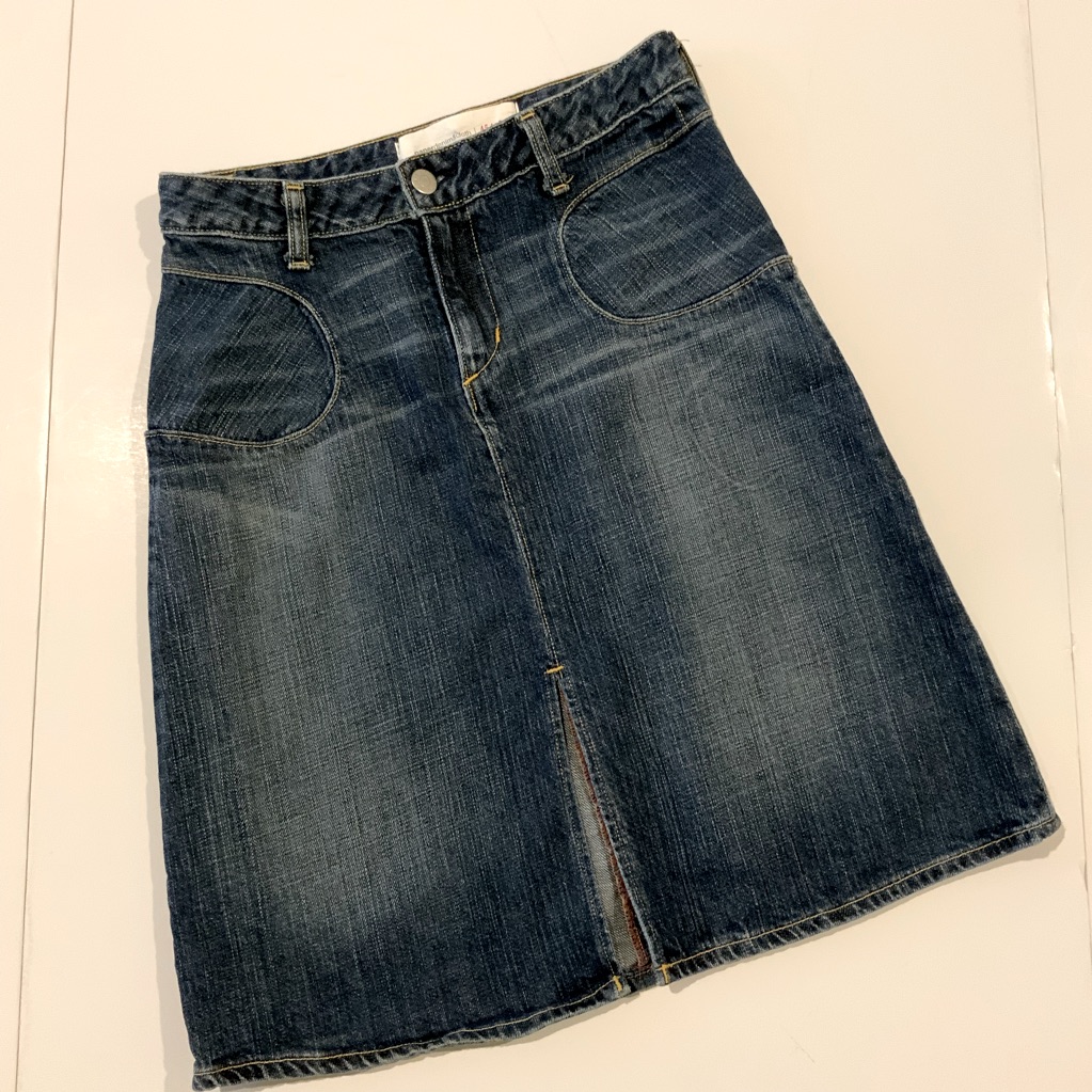 Paper Denim Cloth Skirt Paper Denim Cloth Skirt